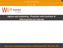 Tablet Screenshot of itwavesconsulting.com